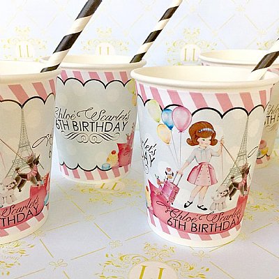 Paris Paper Cup Set