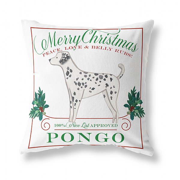 Personalized Christmas Dog Pillow