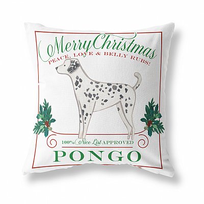 Personalized Christmas Dog Pillow