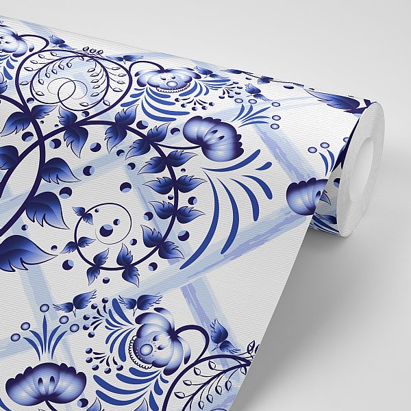 Blue Delft Wallpaper