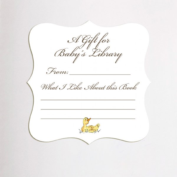 Duckling Extra Large Luxe Bookplate Stickers