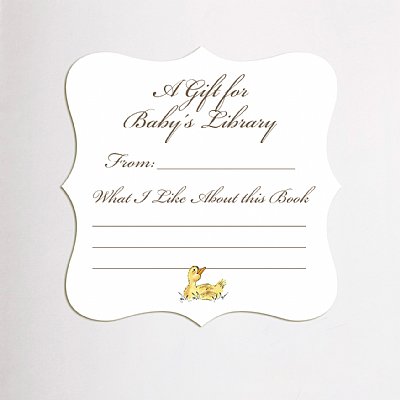 Duckling Extra Large Luxe Bookplate Stickers