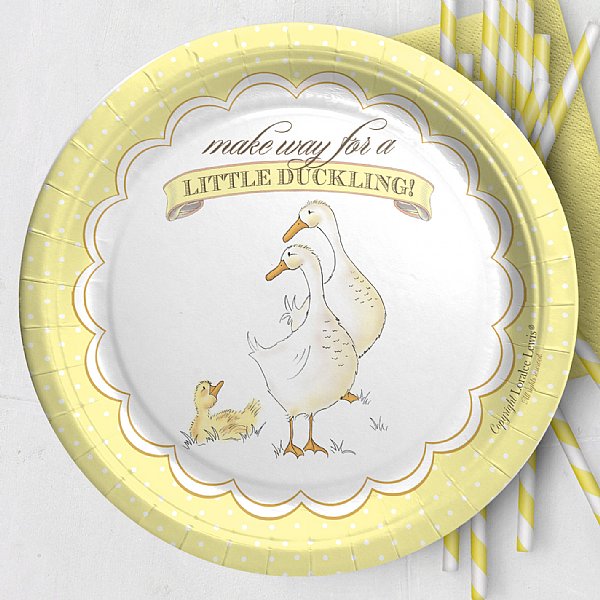 Duckling Paper 9" Dinner Plates