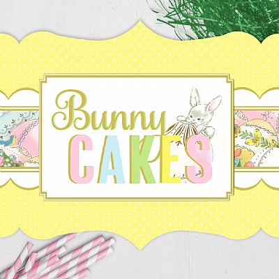 Bunny Cakes 10" Die-Cut Sign