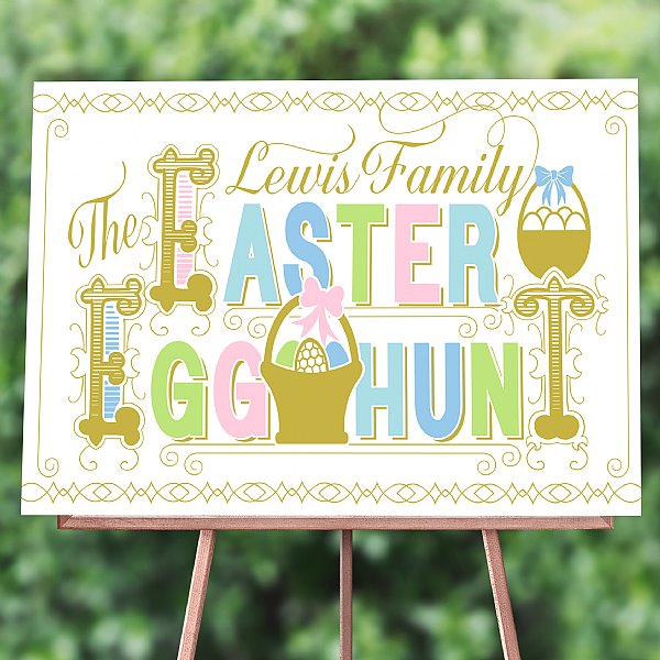 Personalized Easter Egg Hunt Print