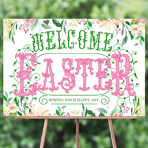 Welcome Easter Floral Print