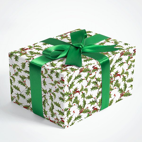 Elves & Holly Gift Wrap