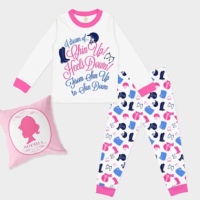 Equestrian Children's Long Sleeve PJ Set