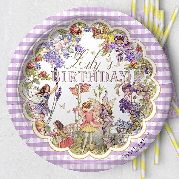 Pixie Fairy Paper 9" Dinner Plates