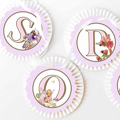 Pixie Fairy Rosette Banner