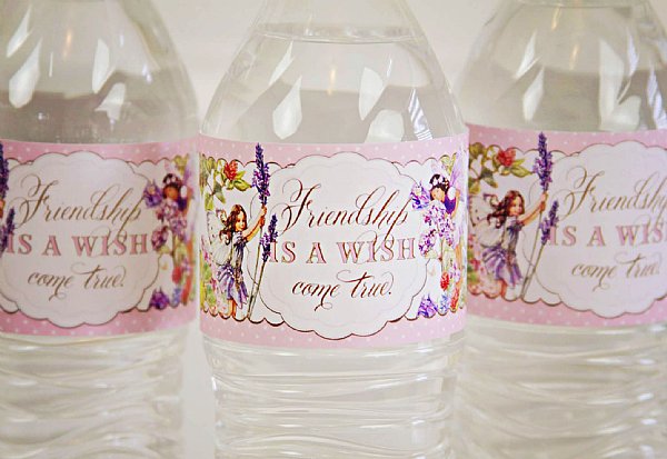 Fairy Water Bottle Label  Garden Water Bottle Label  Flower Water Bottle Label  Playdoh Label  Pixie Elves Water Bottle Label FY01