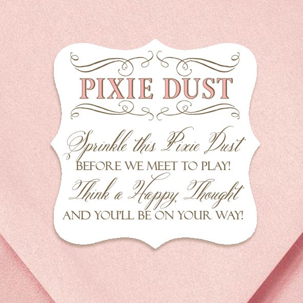 Pixie Dust Poem Luxe Small Stickers