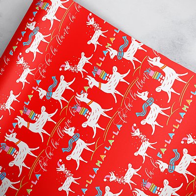 Fa-La-La-Llama Gift Wrap