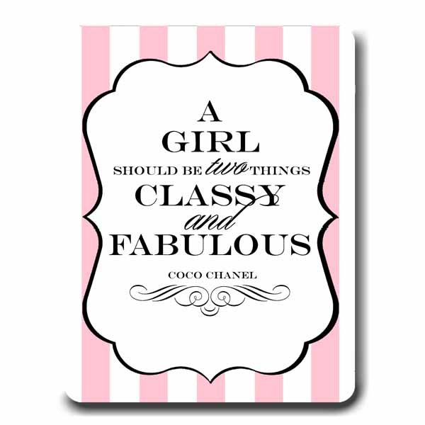 Fancy Affair 8x10 "A Girl Should" Event Sign 