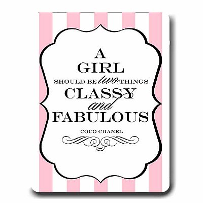 Fancy Affair 8x10 "A Girl Should" Event Sign 