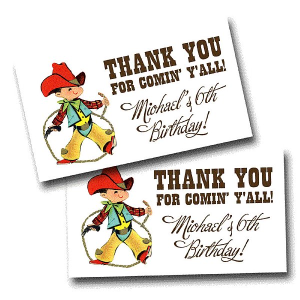 Buckaroo Favor Tags (Cowboy Version)