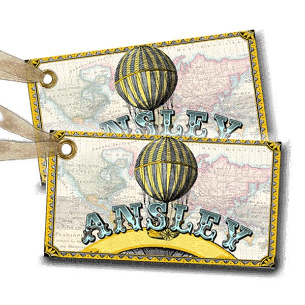 Around the World Favor Tags