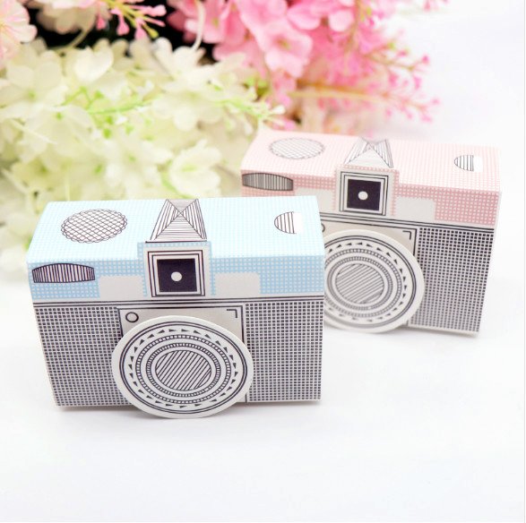 Paris Collection Camera Favor Boxes