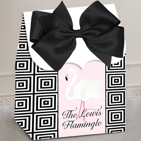 Flamingle Geometric Personalized Favor Box Set 