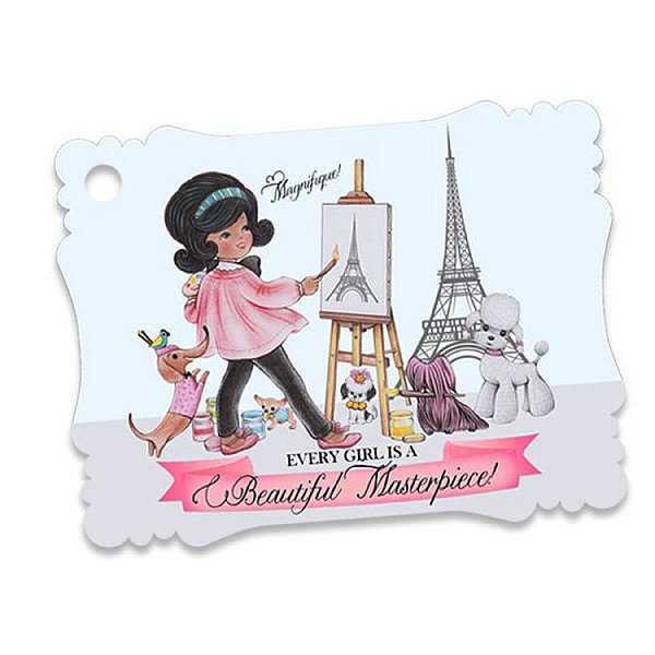 Paris Large  Favor Tags