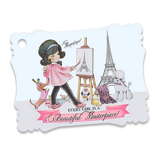 Paris Large  Favor Tags