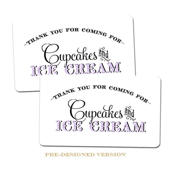 Cupcake Queen Favor Tags