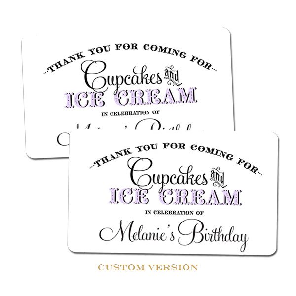 Cupcake Queen Favor Tags