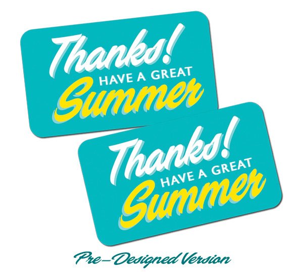 Footloose Summer Favor Tags