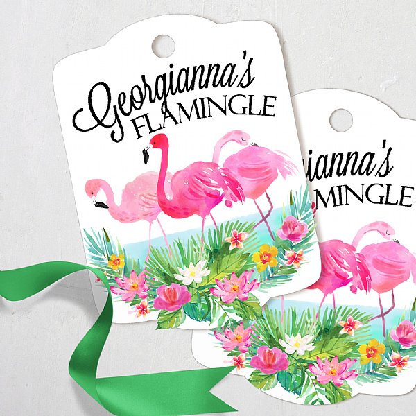 Flamingo "Stand Tall, Darling" Personalizable Favor Tags