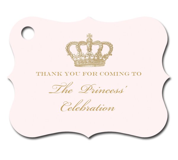 Crown Princess Luxe Favor Tags