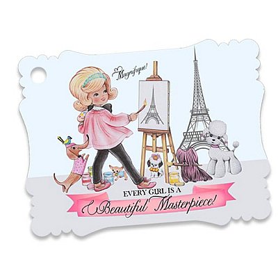 Paris Large  Favor Tags