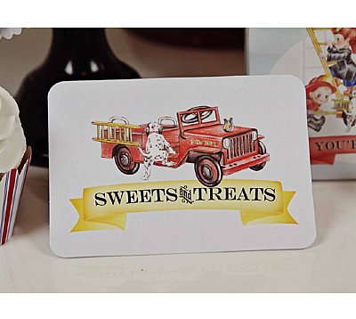 Fireman Buffet & Party Signs