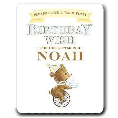 First Birthday Bear 8x10 Birthday Wish Sign