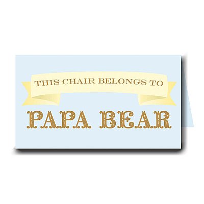 First Birthday Bear Place Cards