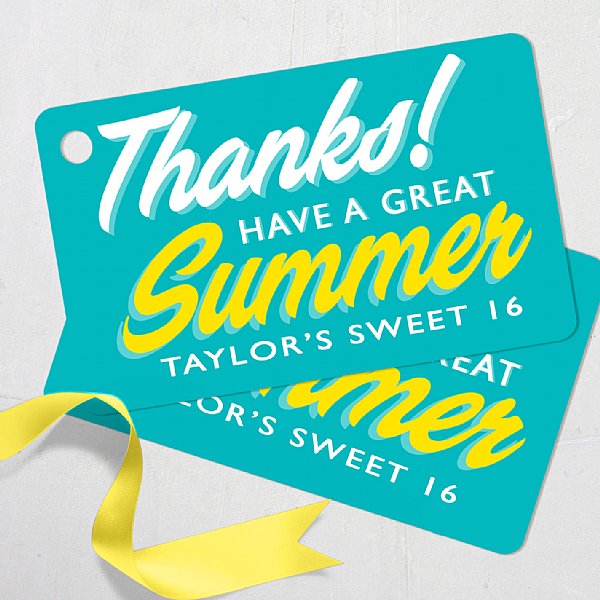 Footloose Summer Favor Tags