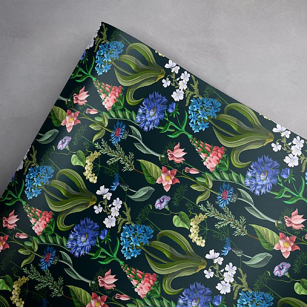French Floral Gift Wrap