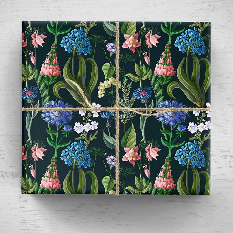 Floral Gift Wrap