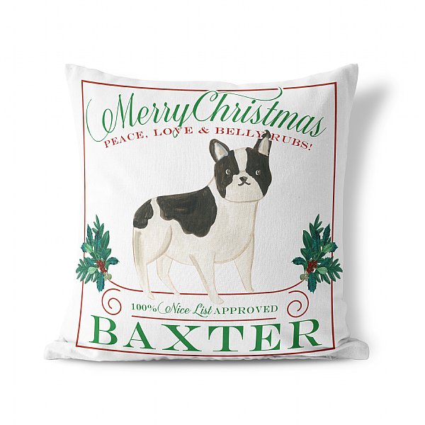 Personalized Christmas Dog Pillow