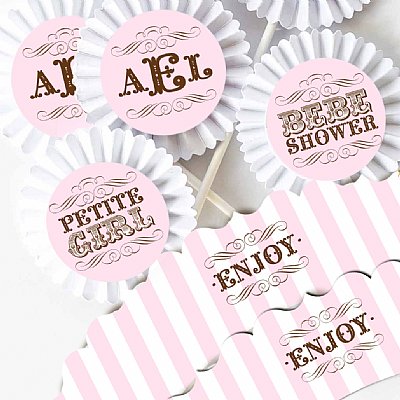 French Parlour Pink Baby Cupcake Kit 
