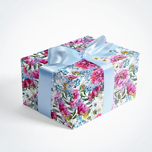 Floral Rose Gift Wrap