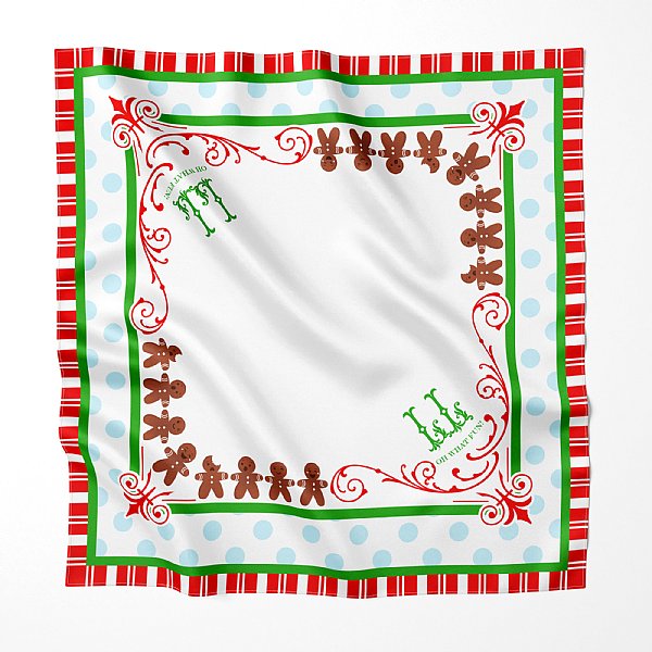 Christmas Gingerbread Tablecloth