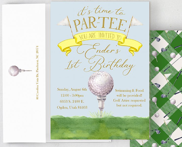 Tee Time Golf Invitation