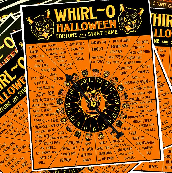 Vintage Halloween Fortune and Stunt Game