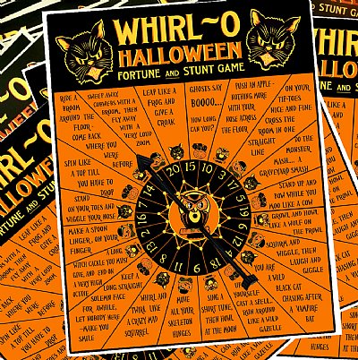 Vintage Halloween Fortune and Stunt Game