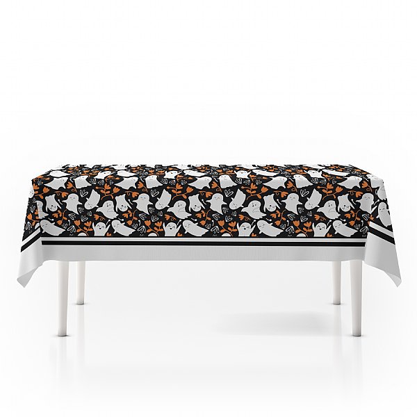 Happy Halloween Ghosts Tablecloth