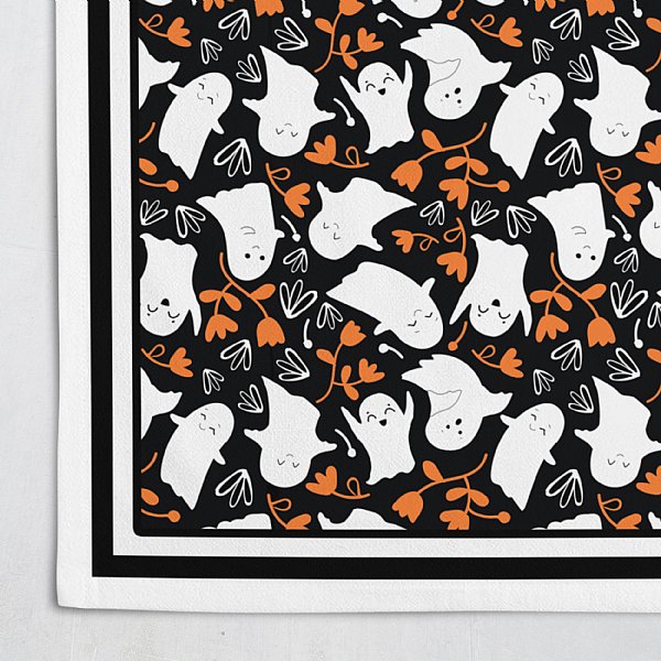Happy Halloween Ghosts Tablecloth