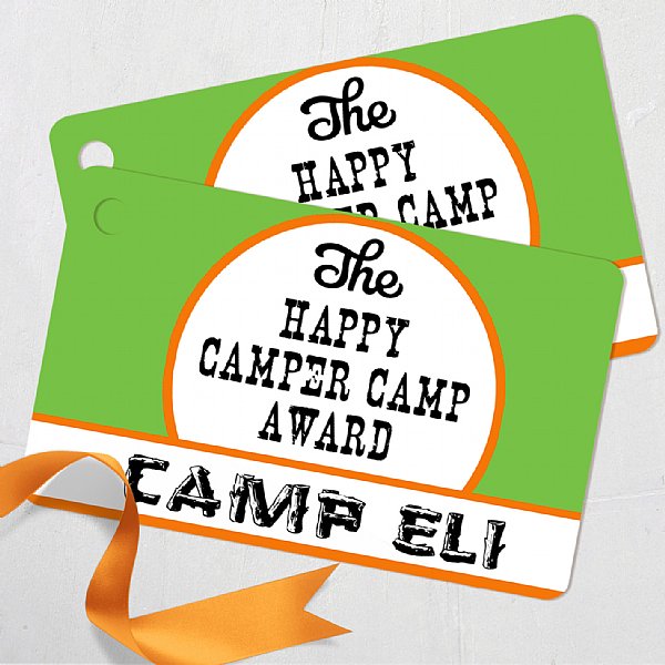 Happy Camper Favor Tags (Boy Version)