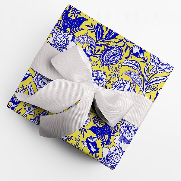 Bright Happy Floral Gift Wrap