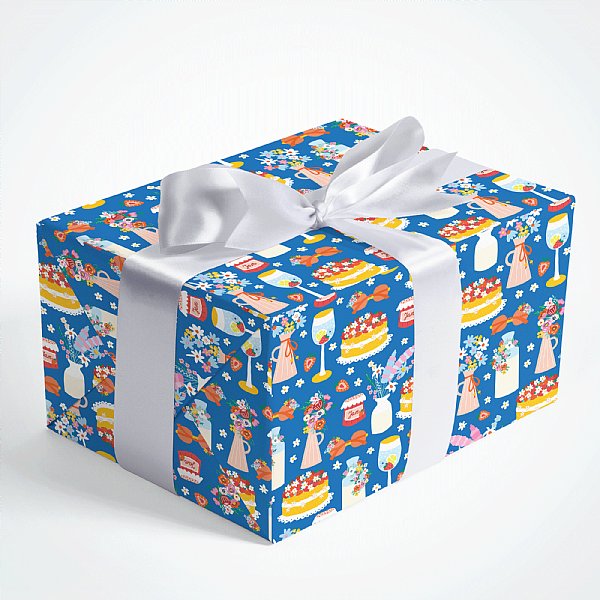 Happy Girl Birthday Gift Wrap