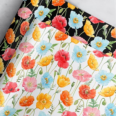 Poppy Poppies Collection Gift Wrap